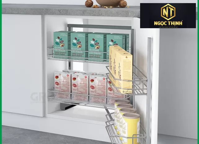 Tủ đồ khô 2 tầng inox sợi 304 tại Phước Bình